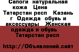 Сапоги  натуральная кожа › Цена ­ 850 - Татарстан респ., Казань г. Одежда, обувь и аксессуары » Женская одежда и обувь   . Татарстан респ.